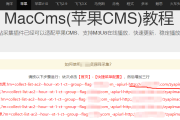 打造独特网站风格，选择苹果CMS